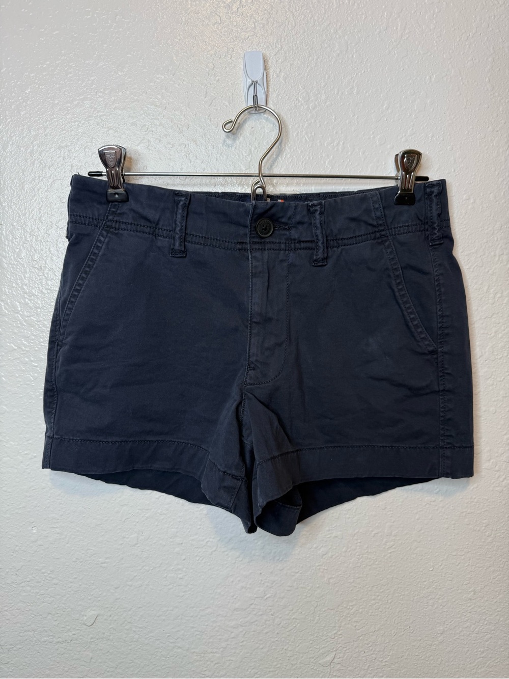 Superdry Women’s Navy Chino Shorts Size 2 Preppy Summer Vacation Capsule Travel